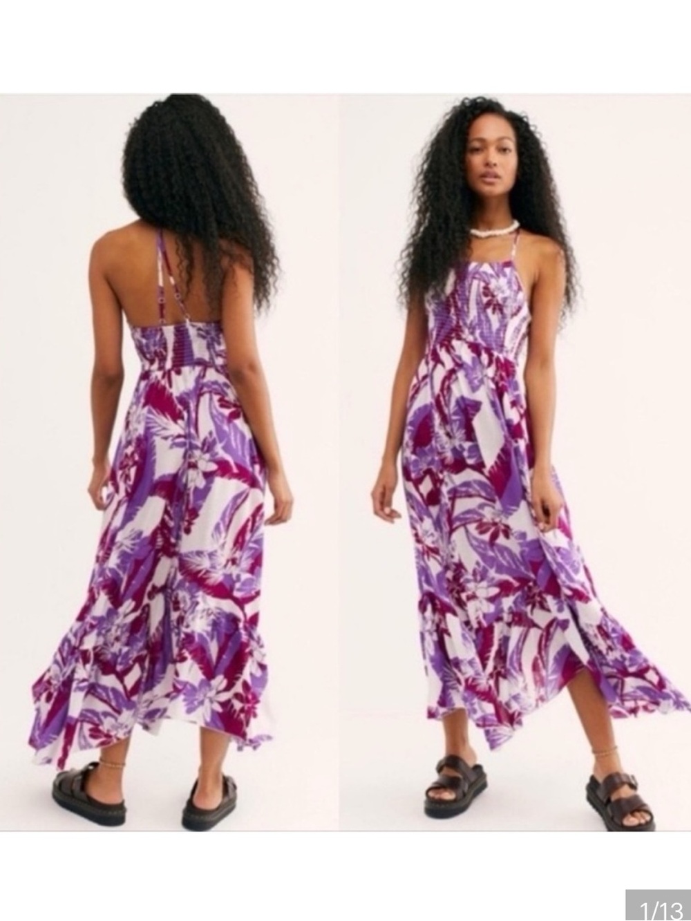 Free People Heat Wave Floral Boho Maxi Dress